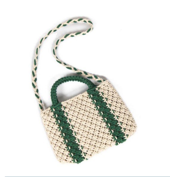 Geometric Knot Macramé Tote